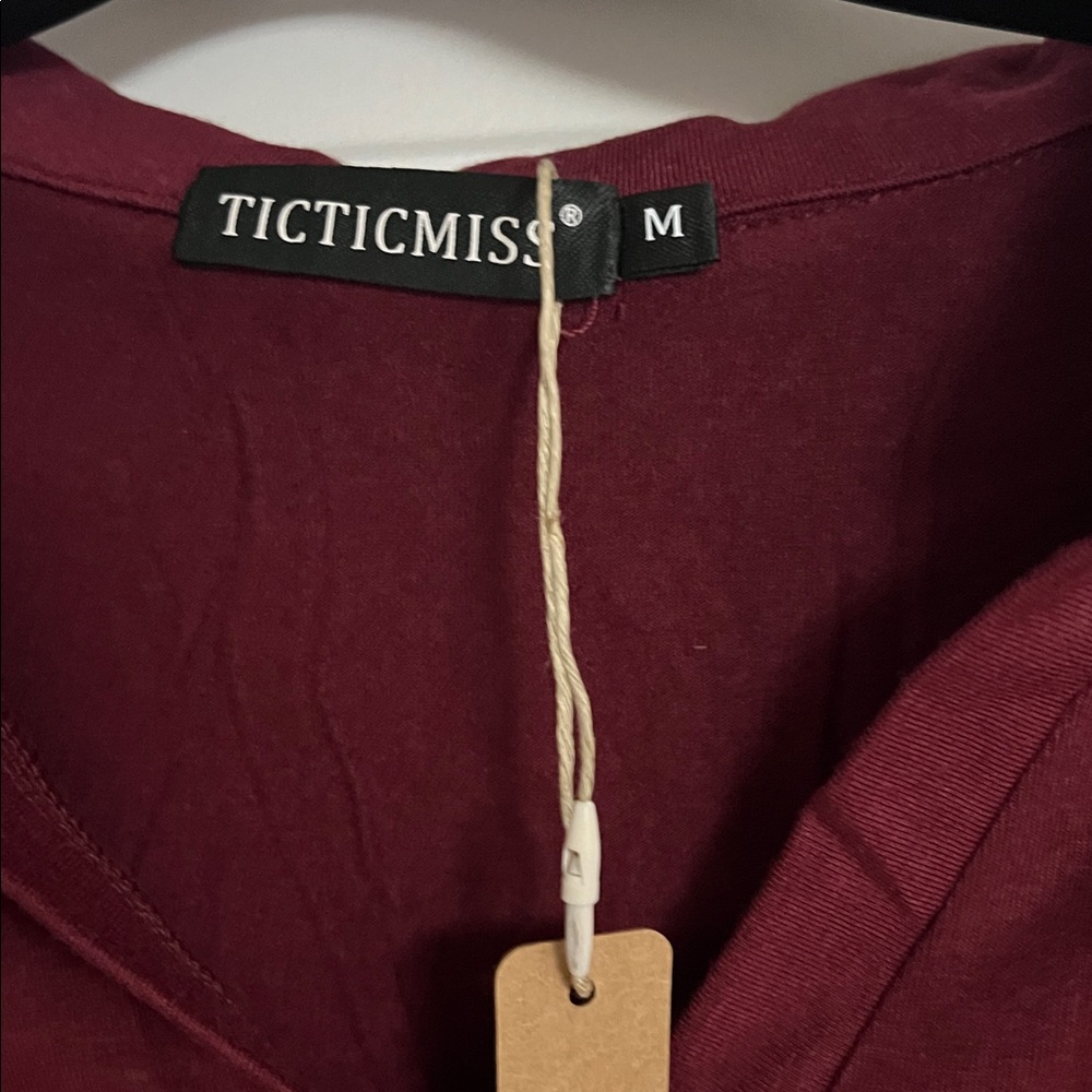 Deep Red Blouse - Picture 2 of 4